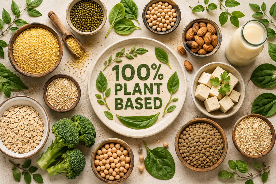 100% plant-based