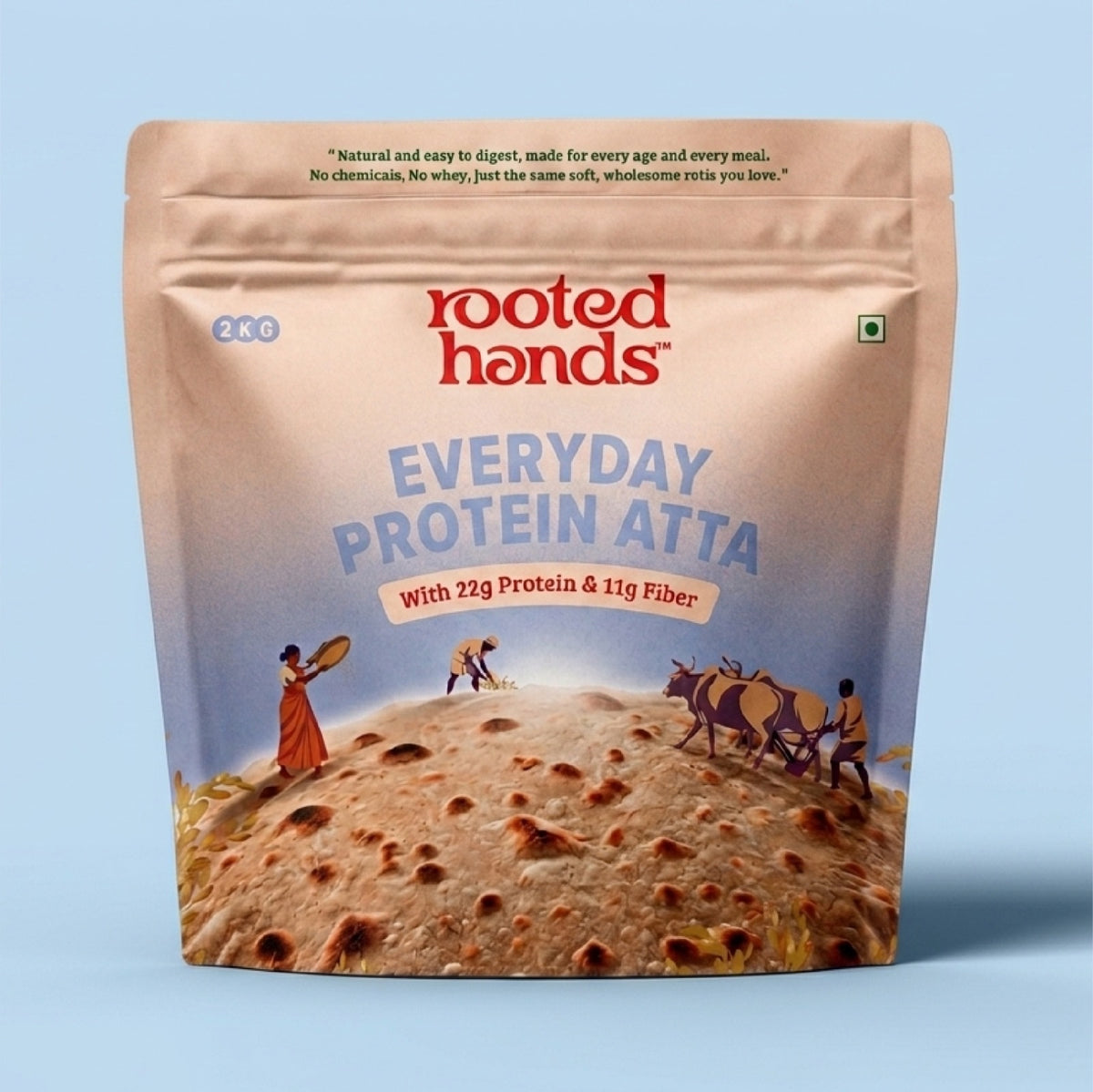 Everyday Protein Millet Atta | 22g Protein in 3 Rotis | Low Gluten